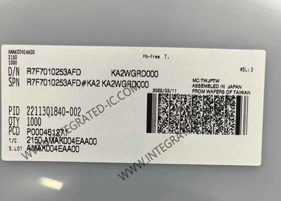 R7F7010253AFD ไมโครคอนโทรลเลอร์ MCU 32 บิต 120MHz ไมโครคอนโทรลเลอร์ MCU สําหรับการควบคุมร่างกาย