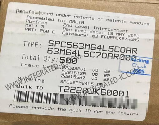 SPC563M64L5COAR ไมโครคอนโทรลเลอร์ MCU อาร์คิทคัตช์พลังงาน 32 บิต MCU สําหรับแอพลิเคชั่น Powertrain ในอุตสาหกรรมรถยนต์