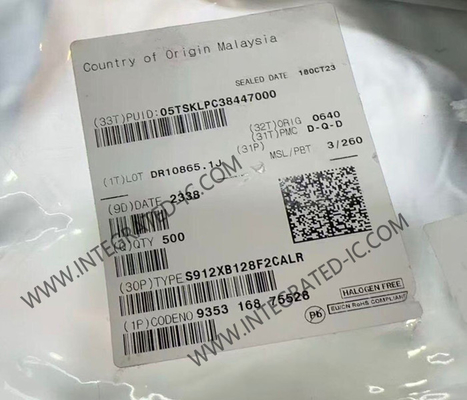 S912XB128F2CALR ไมโครคอนโทรลเลอร์ MCU 40MHz S12XB ไมโครคอนโทรลเลอร์ 16 บิต MCU