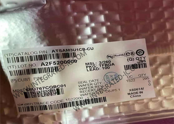 ATSAM3U1CB-CU ไมโครคอนโทรลเลอร์ MCU 96MHz ARM Cortex M3 ไมโครคอนโทรลเลอร์ 32 บิต MCU