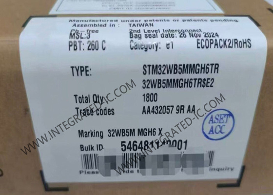 BT IC STM32WB5MMGH6TR 2.4GHz BT พลังงานต่ํา 5.4 และ 80215.4 โมดูล