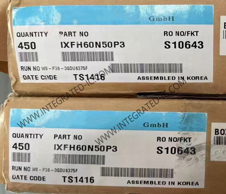 IXFH60N50P3 ชิปวงจรบูรณาการ N-Channel Enhancement Power MOSFET ทรานซิสเตอร์