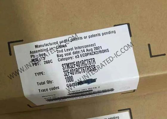 STM32F401RCT6TR ไมโครคอนโทรลเลอร์ MCU 84MHz 32 บิต ไมโครคอนโทรลเลอร์แกนเดียว LQFP64