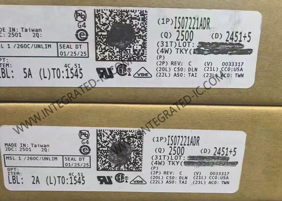 ISO7221ADR ชิปวงจรบูรณาการ 2500Vrms ไดจิทัลไอโซเลเตอร์ช่องสอง SOIC8