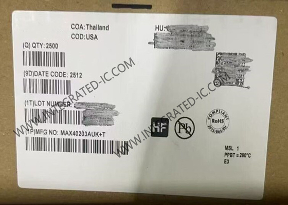 MAX40203AUK ชิปวงจรบูรณาการ 1A ไดโอเดสที่เหมาะสม SOT-23-5 ไดโอเดสที่เหมาะสมสวิทช์ปัจจุบัน