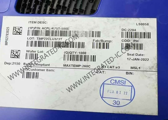ACPL-K75T-500E ชิปวงจรบูรณาการ รถยนต์ ความเร็วสูง Logic Output Optoisolator SO8