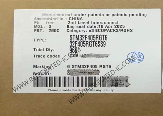 STM32F405RGT6 MCU ARM M4 32-Bit Single-Core 168MHz ไมโครคอนโทรลเลอร์ IC 64-LQFP