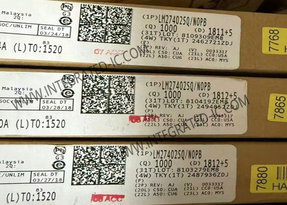 LM27402SQ ชิปวงจรบูรณาการ ปรับระบายอัตราการทํางานสูงแบบซินโครโนน บัค ด้วยการตรวจจับกระแสไฟฟ้า DCR