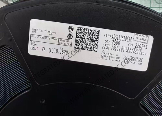 ชิปวงจรรวม ADS1115IDGSR ตัวแปลงสัญญาณแอนะล็อกเป็นดิจิทัล 16 บิต Delta Sigma ADC