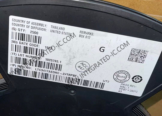 LTC3417AEDHC-2 ชิปวงจรบูรณาการ 4MHz สิงคโตรนส์ Step Down DC DC Regulator