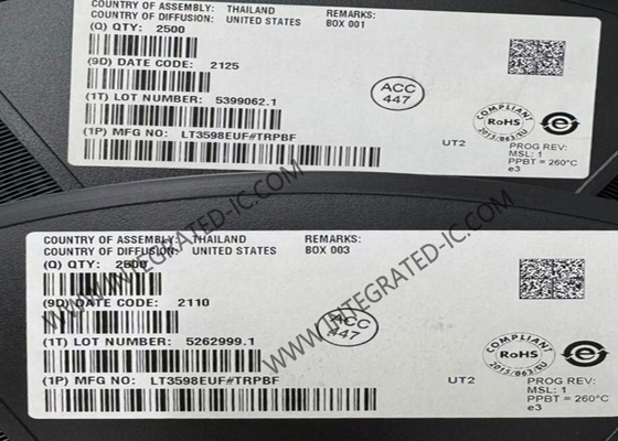 LT3598EUF ชิปวงจรบูรณาการ LED 6 สาย LED Driver IC 30mA LED Lighting Driver IC