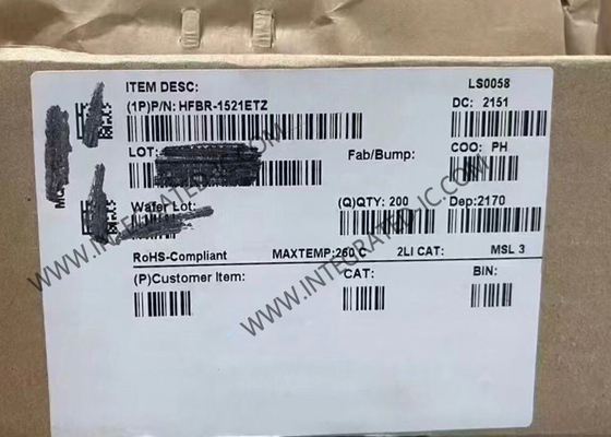HFBR-1521ETZ ชิปวงจรบูรณาการ 5MBd เครื่องส่งเชื่อมโยงความสามารถหลากหลายที่มีประสิทธิภาพสูง