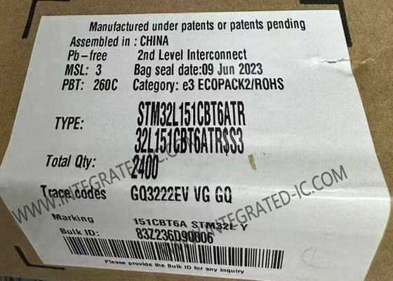 STM32L151CBT6ATR Microcontroller MCU แรงไฟฟ้าต่ําสุด 32 บิต ARM Cortex-M3 MCU