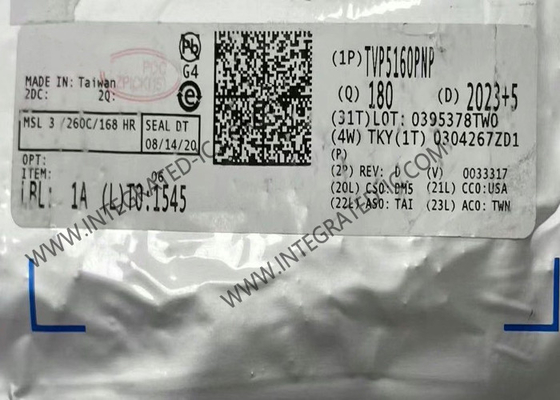 ชิปวงจรบูรณาการ TVP5160PNP 10 บิต ดีจิทัลวีดีโอ ดีโคเดอร์ HTQFP128 Video ICs